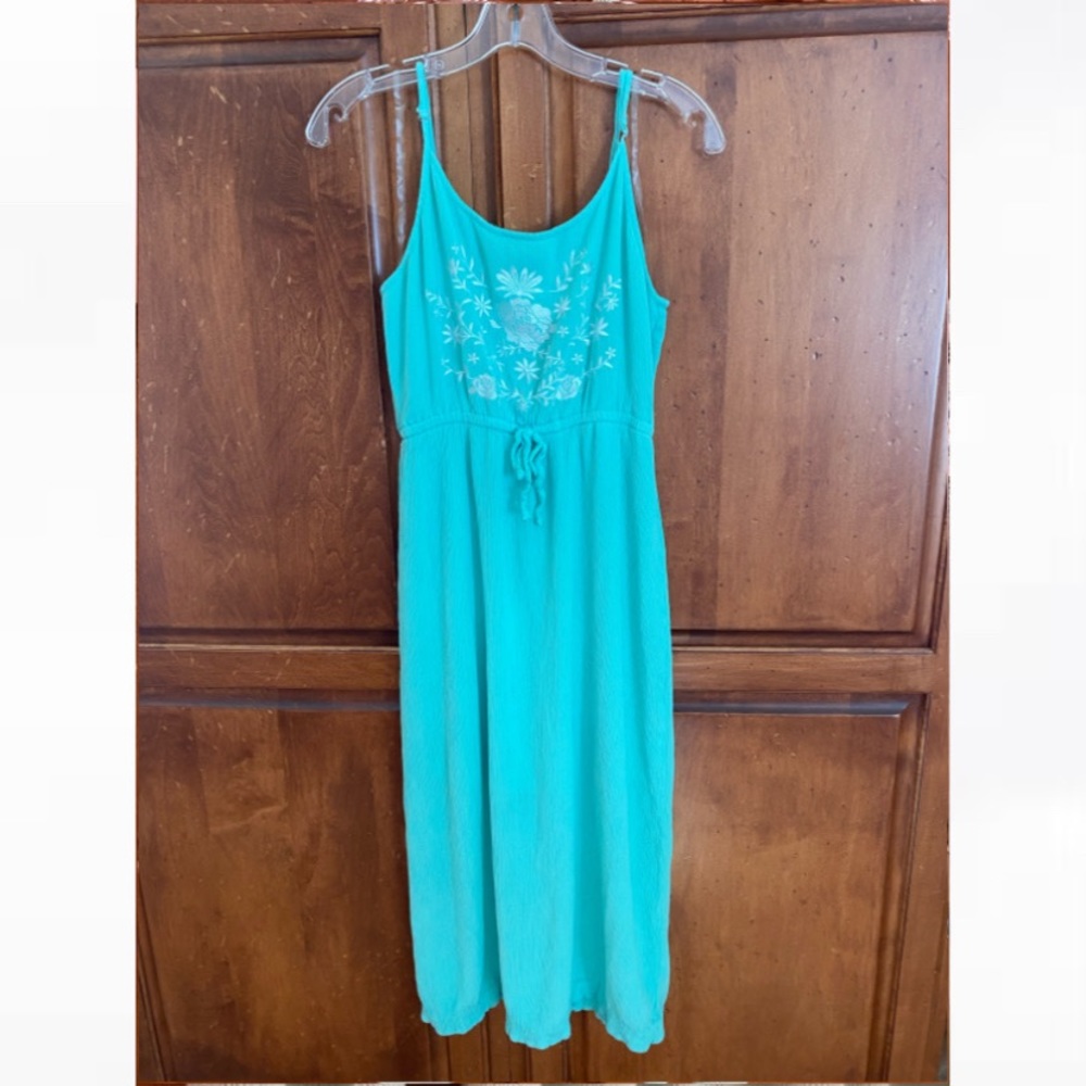 Teal maxi dress